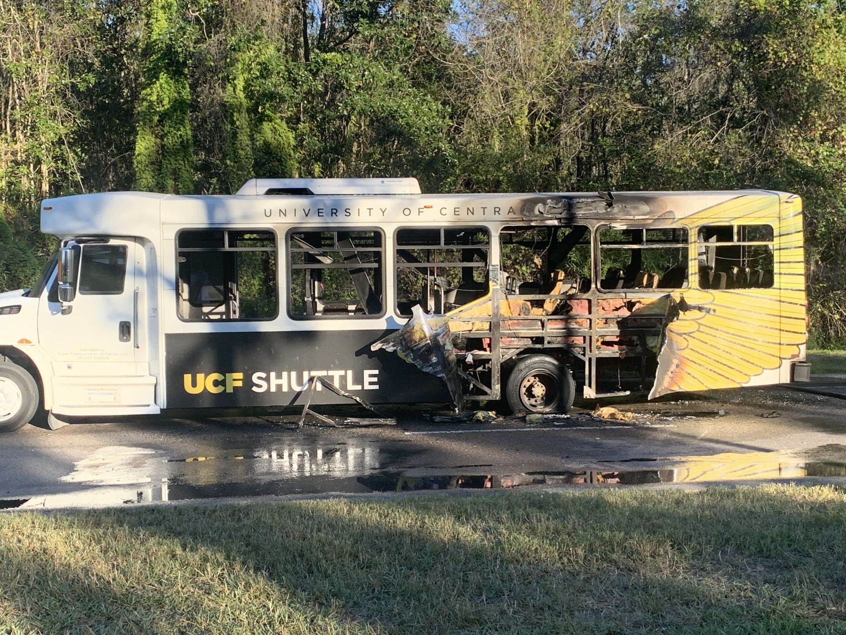 UCF Shuttle Fire (USE MIDDLE)